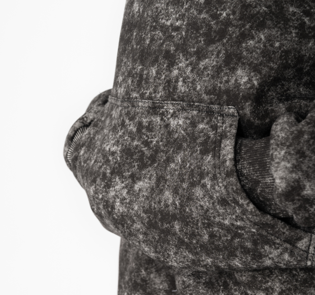 Half-zip hoodie in smoky