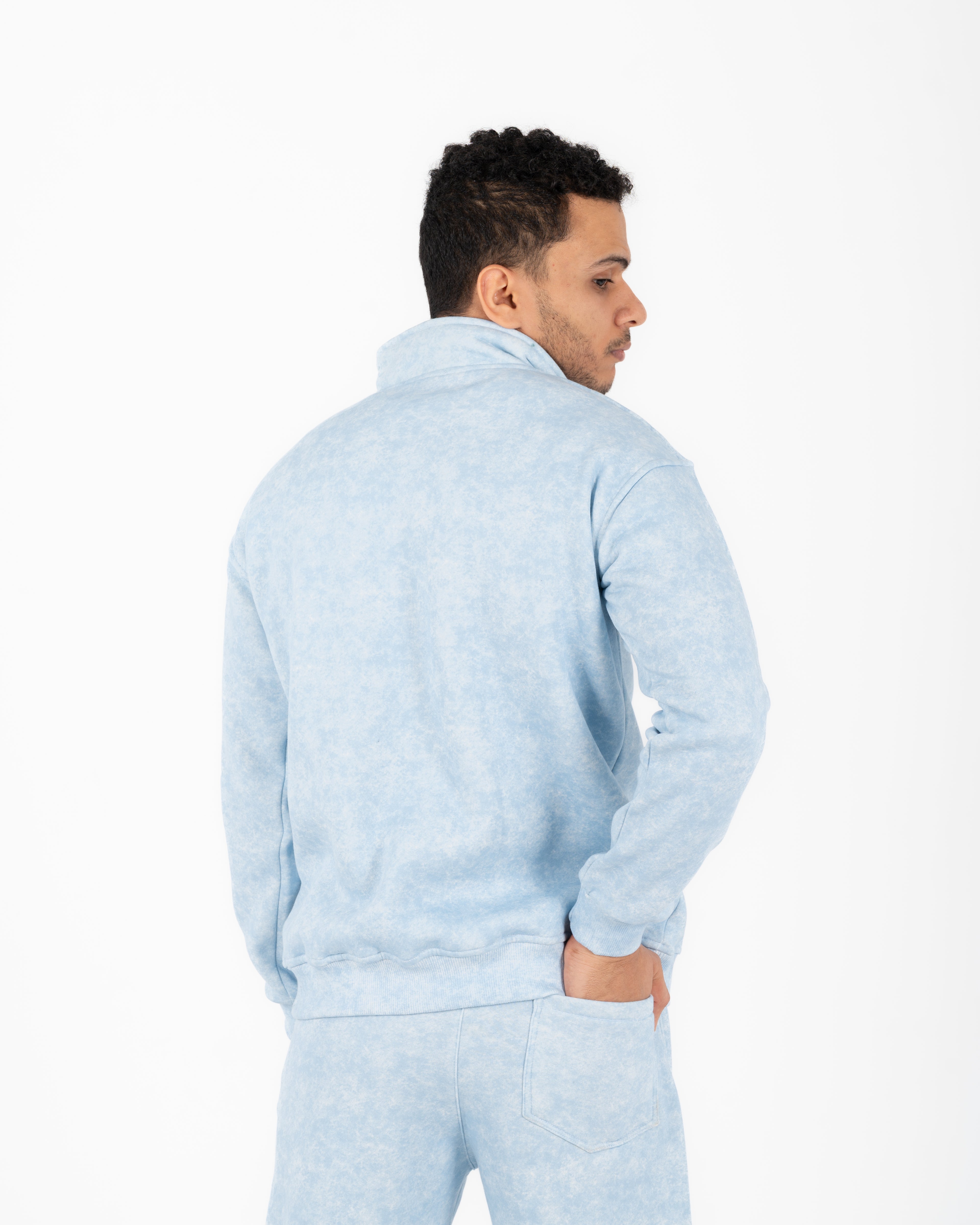 Half-zip hoodie in smoky